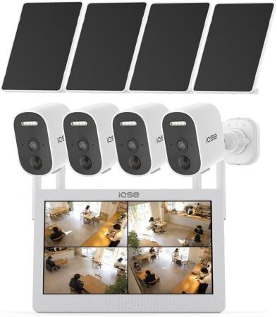電源・LAN配線工事不要、4か所をまとめて見守るソーラ 電源・LAN配線工事不要、4か所をまとめて見守るソーラ