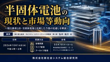 「半固体電池の現状と市場等動向」と題して、(株)富 「半固体電池の現状と市場等動向」と題して、(株)富