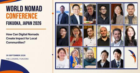 福岡市「World Nomad Conference 2026」9月30日開催決 福岡市「World Nomad Conference 2026」9月30日開催決