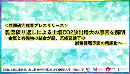 乾湿繰り返しによる土壌CO2放出増大の原因を解明-金属 乾湿繰り返しによる土壌CO2放出増大の原因を解明-金属