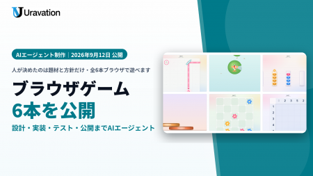 Uravation、AIエージェントが設計・実装・テストまで Uravation、AIエージェントが設計・実装・テストまで