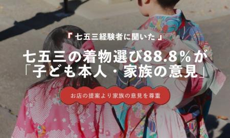 七五三衣装、88.8%が「子ども本人・家族の意見」で決 七五三衣装、88.8%が「子ども本人・家族の意見」で決