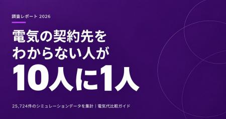 電気の契約先を「わからない」人が10人に1人 ── 電気 電気の契約先を「わからない」人が10人に1人 ── 電気