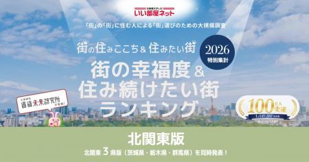 いい部屋ネット 街の幸福度&住み続けたい街ランキン いい部屋ネット 街の幸福度&住み続けたい街ランキン