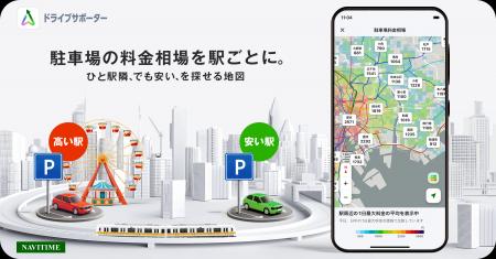 『NAVITIMEドライブサポーター』駅ごとの相場が一目で 『NAVITIMEドライブサポーター』駅ごとの相場が一目で