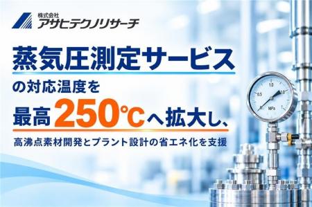 アサヒテクノリサーチ、「蒸気圧測定サービス」の対応 アサヒテクノリサーチ、「蒸気圧測定サービス」の対応