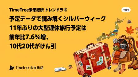 【TimeTree未来総研 トレンドラボ】予定データで読み 【TimeTree未来総研 トレンドラボ】予定データで読み