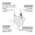 折りたたみ傘やボトルを“挟んで”持ち歩く「ハンバーガ 折りたたみ傘やボトルを“挟んで”持ち歩く「ハンバーガ
