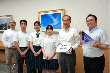 関西創価高等学校を「TOEFL iBT(R) Open Possibilitie 関西創価高等学校を「TOEFL iBT(R) Open Possibilitie