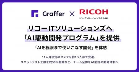 グラファー、リコーITソリューションズへ「AI駆動開発 グラファー、リコーITソリューションズへ「AI駆動開発
