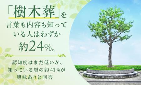 「樹木葬」を言葉も内容も知っている人はわずか約24% 「樹木葬」を言葉も内容も知っている人はわずか約24%