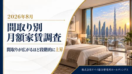 ドバイ総研、間取り別の月額家賃を調査 間取りが広が ドバイ総研、間取り別の月額家賃を調査 間取りが広が