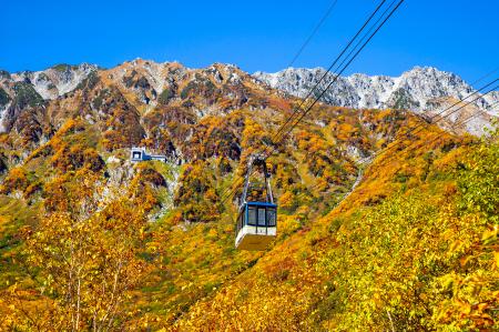 立山黒部アルペンルート、黒部平庭園で紅葉と音utf-8 立山黒部アルペンルート、黒部平庭園で紅葉と音utf-8