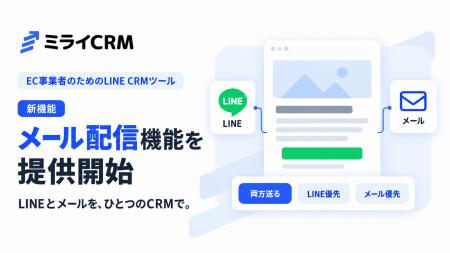 EC事業者のためのLINE CRMツール「ミライCRM」 メール EC事業者のためのLINE CRMツール「ミライCRM」 メール