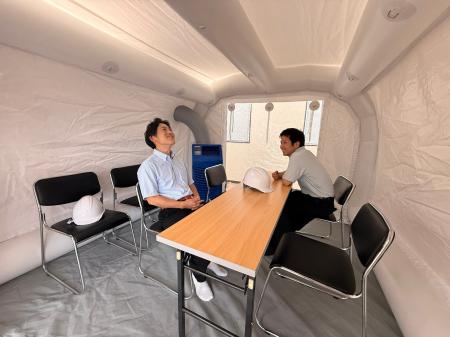 エアー式熱中症対策ツール「現場用クール休憩所」が「 エアー式熱中症対策ツール「現場用クール休憩所」が「