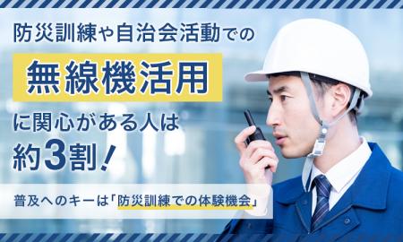 防災訓練や自治会活動での「無線機活用」に関心がある 防災訓練や自治会活動での「無線機活用」に関心がある