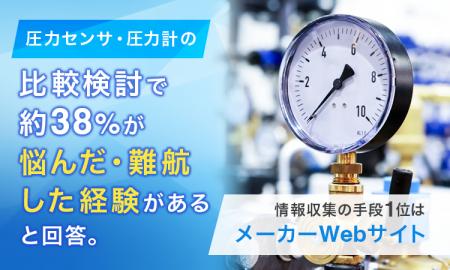 圧力センサ・圧力計の比較検討で約38%が「悩んだ・難 圧力センサ・圧力計の比較検討で約38%が「悩んだ・難