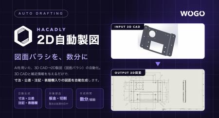 「Hacadly 2D自動製図」の対応範囲を公開。板金・切削 「Hacadly 2D自動製図」の対応範囲を公開。板金・切削