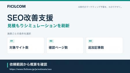 記事制作なしのSEO改善も概算を確認。フィシルコム、S 記事制作なしのSEO改善も概算を確認。フィシルコム、S