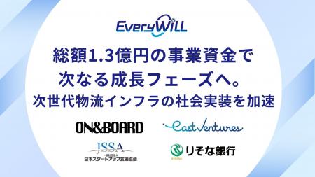 Every WiLL、総額1.3億円の事業資金で次なる成長フェ Every WiLL、総額1.3億円の事業資金で次なる成長フェ