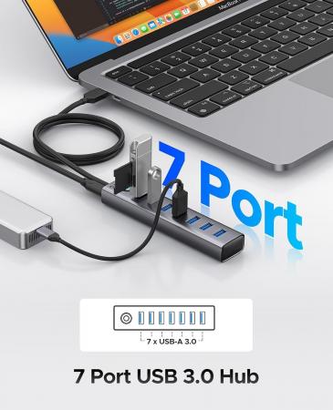 ORICO、7ポートUSB 3.0ハブを発表--最大5Gbps超高速転 ORICO、7ポートUSB 3.0ハブを発表--最大5Gbps超高速転