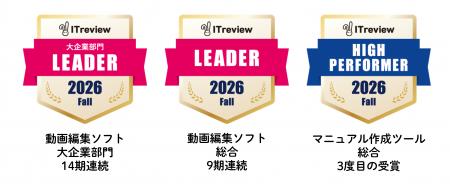 『PIP-Maker』、ITreview Grid Award 2026 Fallの「動 『PIP-Maker』、ITreview Grid Award 2026 Fallの「動