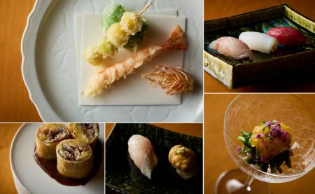 鮨か、天ぷらか。その贅沢な選択を、一つのコースに。 鮨か、天ぷらか。その贅沢な選択を、一つのコースに。