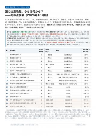 「国の注意喚起、うちは何から?」--8機関が10月7~9 「国の注意喚起、うちは何から?」--8機関が10月7~9