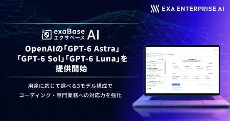 エクサベース AI、 OpenAIの「GPT-6 Astra」「GPT-6 S エクサベース AI、 OpenAIの「GPT-6 Astra」「GPT-6 S