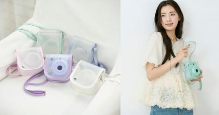 半透明素材で本体カラーが見える!チェキを可愛く持ち 半透明素材で本体カラーが見える!チェキを可愛く持ち