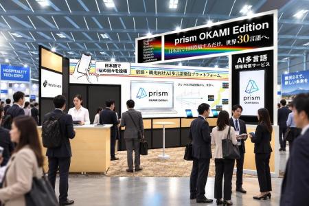 リボルバー、第1回ホスピタリティテックEXPOに出展。A リボルバー、第1回ホスピタリティテックEXPOに出展。A