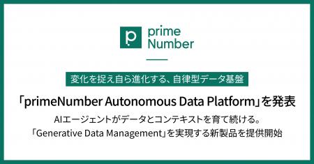 変化を捉え自ら進化する、自律型データ基盤「primeNum 変化を捉え自ら進化する、自律型データ基盤「primeNum