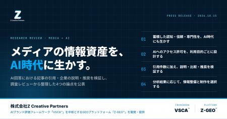 Z Creative Partners、メディアの情報資産をAI時代に Z Creative Partners、メディアの情報資産をAI時代に