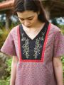 沖縄の伝統織柄「ぐすく花織」を使用したレディースブ