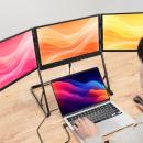 ケーブル1本で一気に4画面。ノートPCが最強のワークス