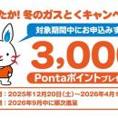 「東電ガス とくとくガスプラン for au」新規申込みで