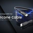 絡まる悩みを解決！磁力でまとまるシリコン製ケーブル