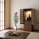 【株式会社 現代仏壇】格子扉からこぼれる光が空間を