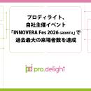 プロディライト、自社主催イベント「INNOVERA Fes 202
