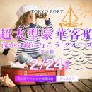 東京港に現れる総トン数約20万トン級の超大型客船を海