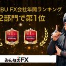 【みんなのFX】MINKABU FX会社年間ランキング2部門で