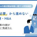 事業承継・M&Aの検討開始、8割が明確な理由なく先送り
