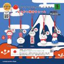 日本のものと猫をモチーフに小さくて丸いものを作る粘