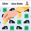 「楽天ポイント」オンライン、「Uber」「Uber Eats」