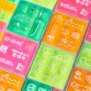 グッドデザイン賞受賞の透明素材のスタンプシリーズか