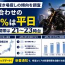 【バイク庫調査】問い合わせの71％は平日、最多時間帯